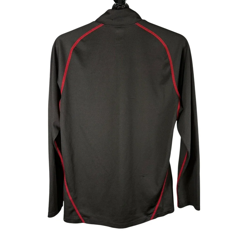 The North Face Flight Series Mens Large Dark Brown Red 1/4 Zip Running Pullover